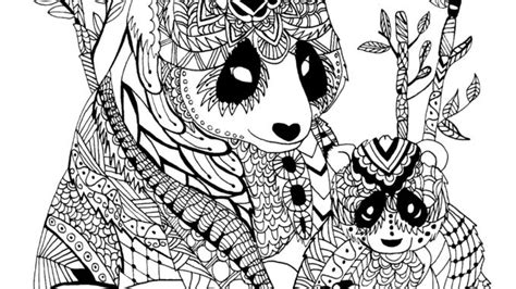 This panda coloring pages will helps kids to focus while developing creativity, motor skills and color recognition. Adult Panda Coloring Page coloring page & Panda coloring ...