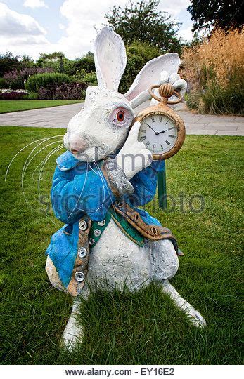 Alice In Wonderland Garden Statues Sculpture Of The White Rabbit In