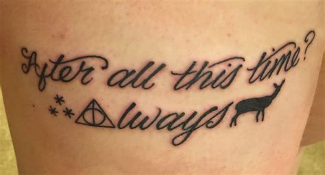 Harry Potter Always Tattoo Always Harry Potter Tattoo Tattoos With