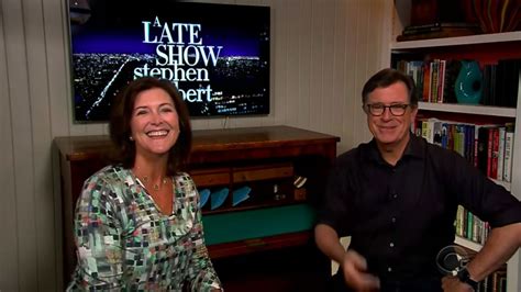 Check spelling or type a new query. Stephen Colbert Gets Nervous Interviewing Wife Evie About ...