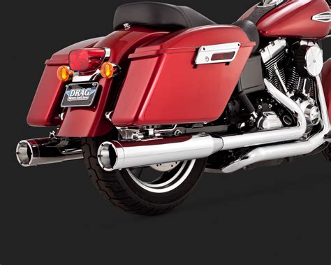 • like the monster ovals, the monster rounds produce that deep and mellow rumble that wins the hearts of many touring riders. SWITCHBACK MONSTER DUALS - VANCE & HINES