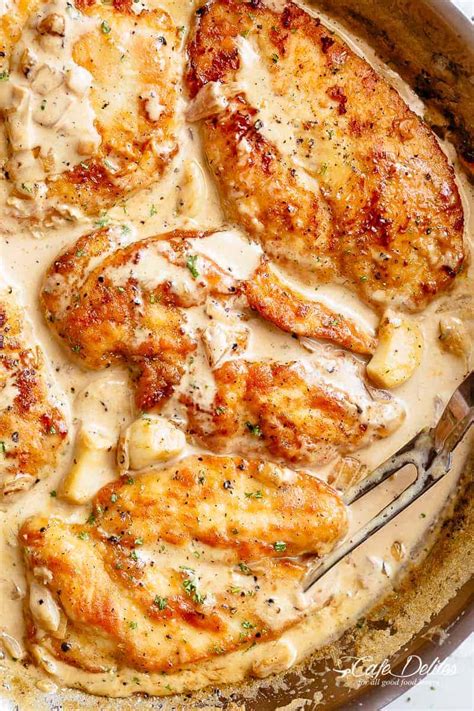Creamy Garlic Chicken Breasts Cafe Delites Meopari