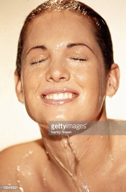 Woman Pouring Water Over Face Photos And Premium High Res Pictures