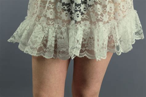 Short Ivory Lace Slip Mini Lace Petticoat Dream Petticoats