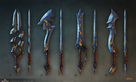 Weapons Fantasy Swords 2d And 3d Art