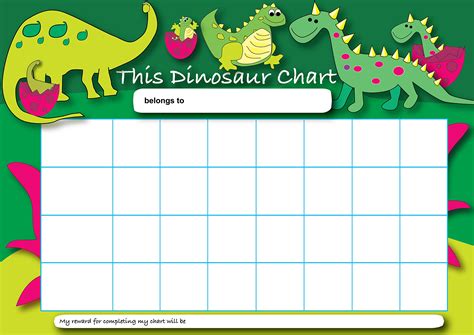 Dinosaur Sticker Chart Free Printable