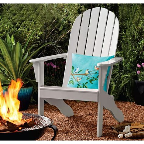 Mainstays Wood Outdoor Adirondack Chair White Color