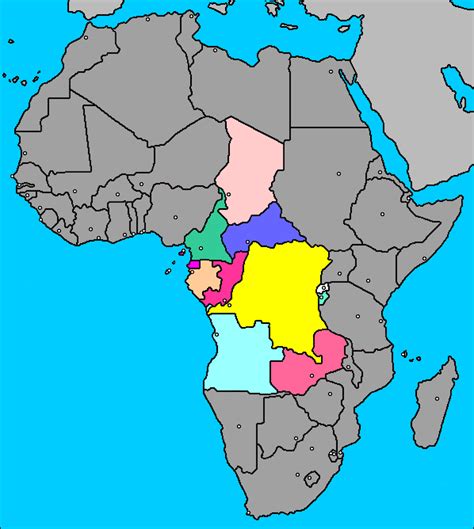 Central Africa Map Pictures