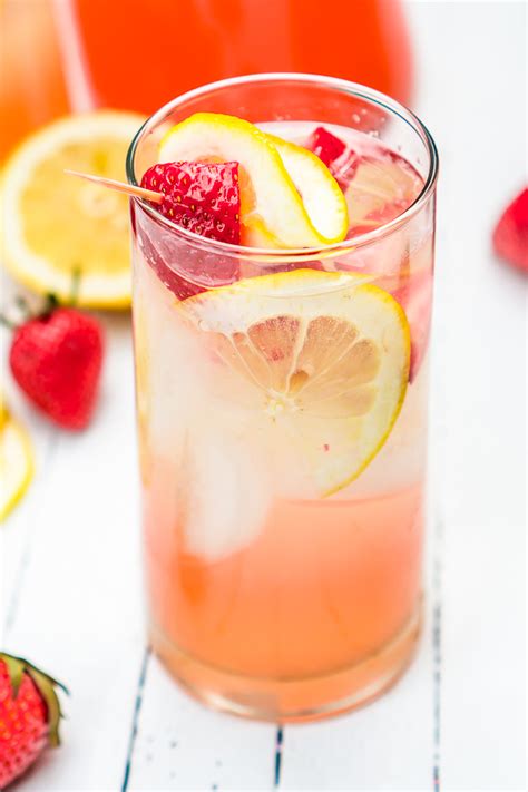 Sparkling Strawberry Lemonade Spritzer The Love Nerds