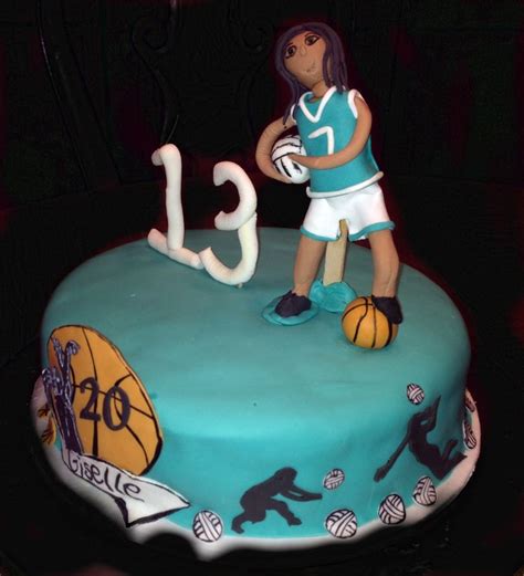 Volleyball And Basketball Birthday Cake Basketball Birthday Cake Birthday Cake Special