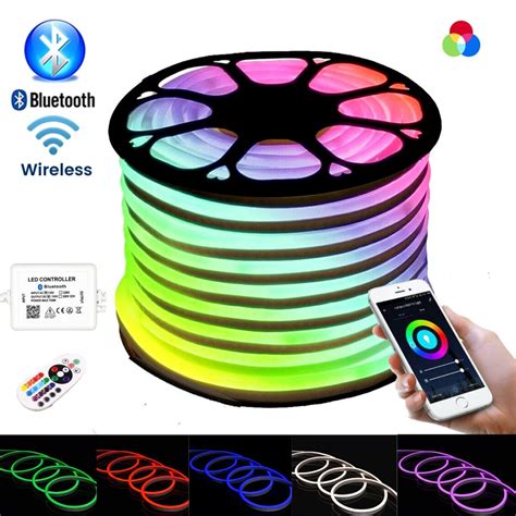 Atom Led Neon Flex Rgb 220v Ip67 Wireless Bluetooth App Control With