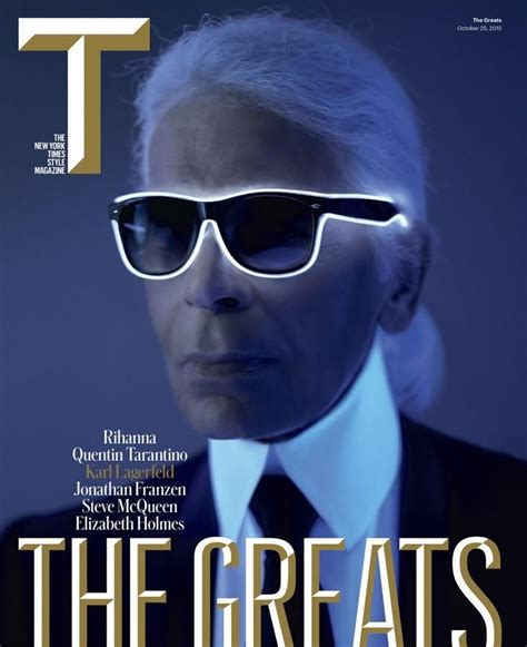 Karl Lagerfeld Covers The New York Times Style Magazine Talks Life New