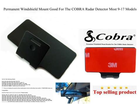 What makes this radar detector better than conventional models out there is that it is designed to pick not only k, ka and x bands but also pop bands. 1 X Cobra Radar Detectors Permanent Windshield Mount Good ...