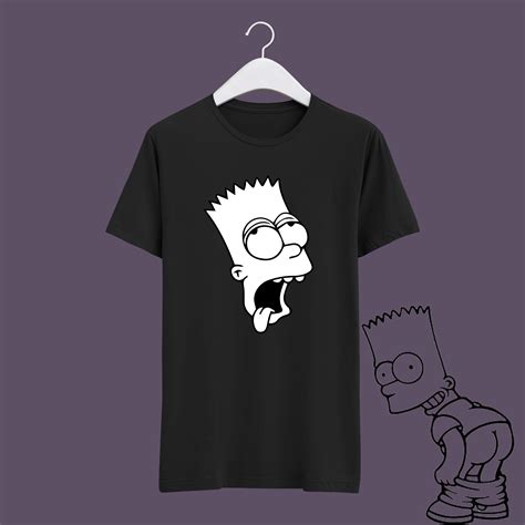 Coole Bart Simpsons T Shirt Unisex Shirt Schwarzandweiß Etsyde