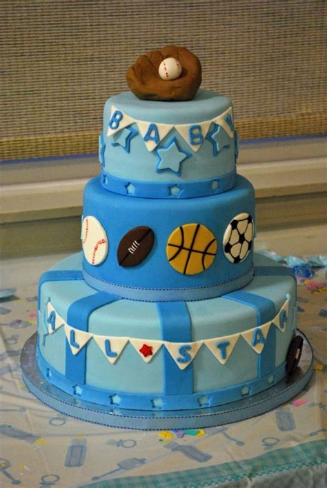 Includes editable baby shower invitations, decorations and games. All Star Baby Shower Cake - CakeCentral.com