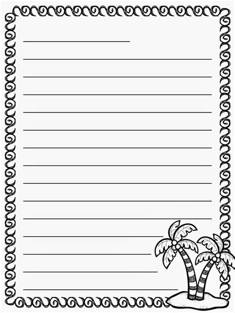 Printable pdf writing paper templates in multiple different line sizes. writing paper template for 2nd grade - Lomer