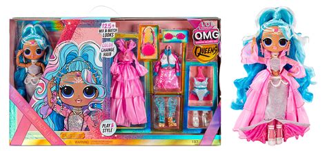buy l o l surprise omg queens fashion doll splash beauty with 125 looks to mix and match