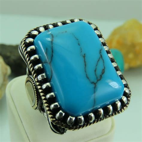 Turkish Handmade Jewelry 925 Sterling Silver Turquoise Stone Etsy Uk