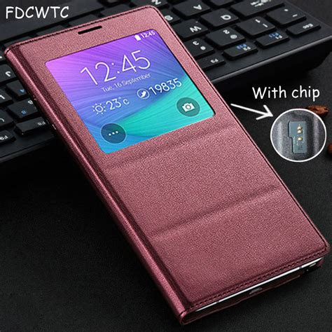 Fdcwts Flip Cover Leather Case For Samsung Galaxy Note 4 Note4 N910