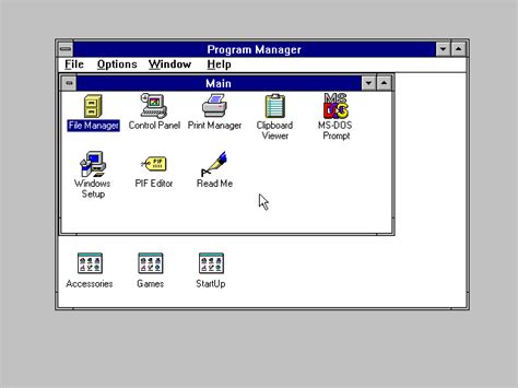 Windows 31 Screen Shots Remembrance Of The Evolution Of Windows
