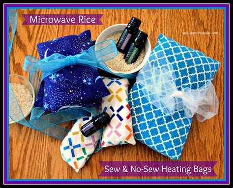 Easy Diy No Sew And Sew Rice Microwave Heating Bags Rice Heating Bags