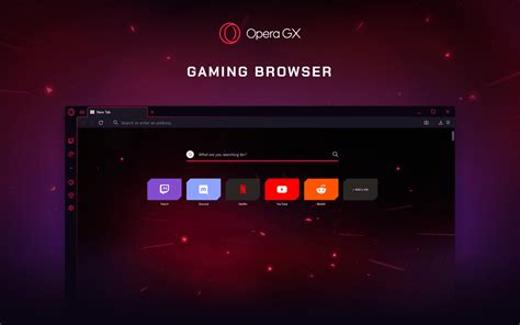 Opera разработала первый в мире геймерский браузер Opera Gx с
