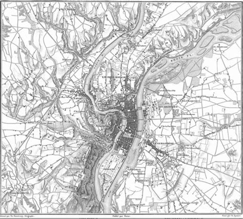 Atlas Des Campagnes De L Ouest - Plan de Lyon = 1835~ de Duvotenay - Montchat du XX° au XXI°siècle