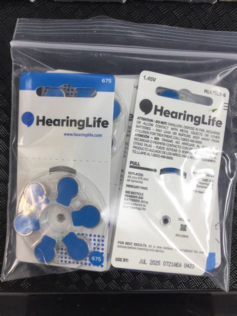 Lot - Assorted 675 Hearing Aid Batteries