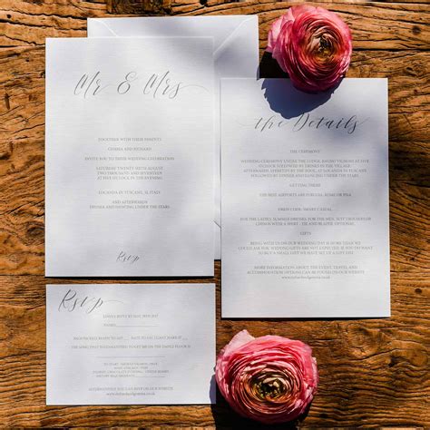 Calligraphy Wedding Stationery Suite Digital Download