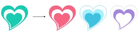 Various Vector Heart Icons Free And Editable