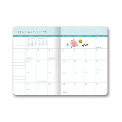Small Pocket Calendar 2021 Printable