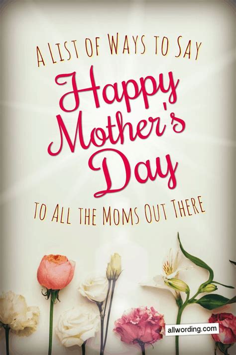 Let S Say Happy Mother S Day To All The Moms Out There Happy Mothers Day Wishes Happy Mothers