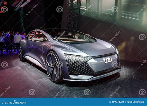 New Gray Audi Aicon Autonomous Concept Car Presented At Iaa 2019