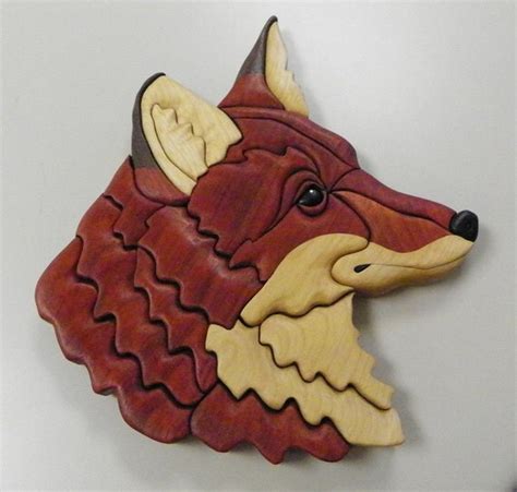 Items Similar To Intarsia Fox Wallhanging Free Shipping For The