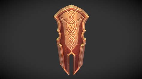Golden Shield 3d Model By Alexandra Quinby Amquinby 0f797ff
