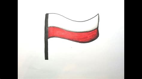 Jak Narysowa Flag Polski Rysunek Flaga Narysowa Flag Polski Youtube