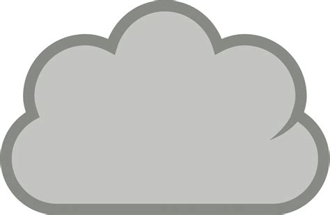 Cloud Clip Art Grey Wikiclipart