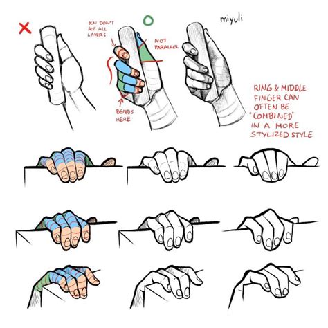 Miyuli On Twitter Some Notes On Hands Wrapping Around Objects