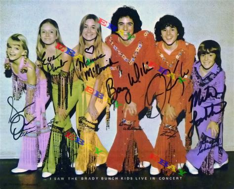 the brady bunch autographed signed 8x10 photo reprint ebay