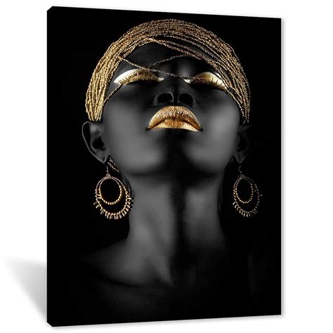 Buy Ccn African American Black Woman Art Paintings For Wall Black