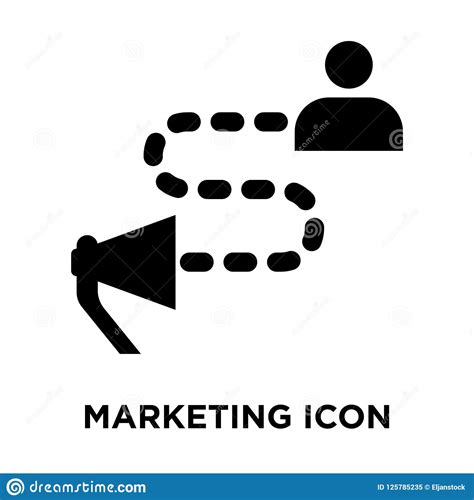 Marketing Icon Vector Isolated On White Background Logo Concept Stock