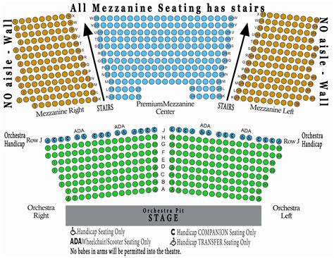 Providence Performing Arts Center Seating Map