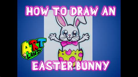 How To Draw An Easter Bunny Youtube