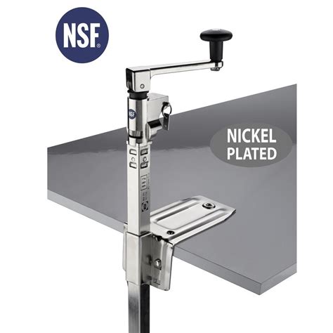 A commercial can opener is a type of can opener that consumes less energy and time as compared to other can openers. BOJ NSF Commercial Can Opener (Nickel Plated, Table ...