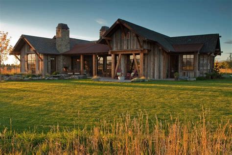 Rustic Elegance In Montana Barn House Plans House Exterior Rustic House