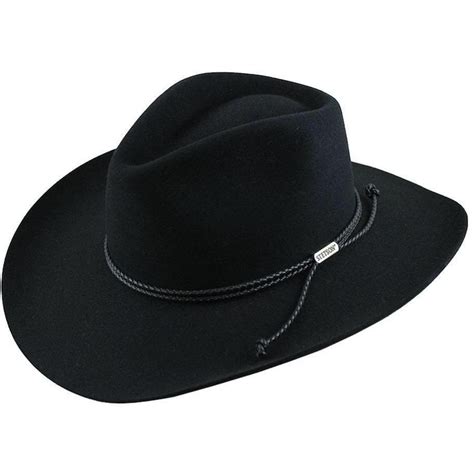 Stetson Felt Hats New Frontier Collection Carson 40 6x Black