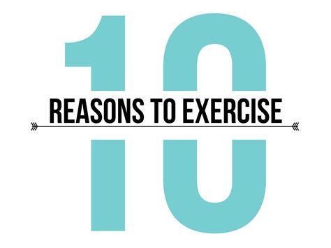 Ten Reasons To Exercise Exercise Fitness Motivation Excercise