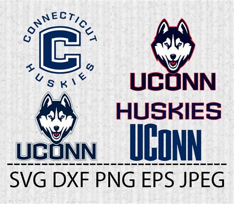 Svg Uconn Huskies Logo Vector Layered Cut File Silhouette