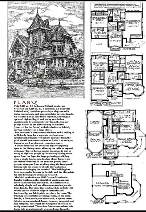 Plan Q Victorian House Plans Mansion Floor Plan Vintage House Plans