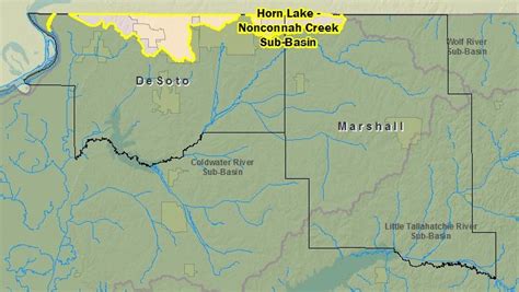 Risk Map Horn Lake Nonconnah Creek Sub Basin